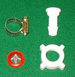 3/4" BSP Plastic Nut & Tail with Filter Washer & Clamp suits 1/2" Hose - Part No. HC008K