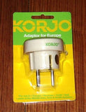 Korjo Australian to Europe Travel Plug Adaptor - Part # KA-EU