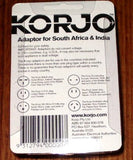 Korjo Australian/NZ to South Africa Travel Plug Adaptor - Part # KA-SI