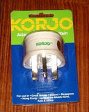 Korjo Australian to United Kingdom Travel Plug Adaptor - Part # KA-UK