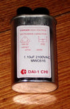 Sanyo High Voltage Microwave Capacitor 1.1uF 2100V - Part # MWC616, CP616