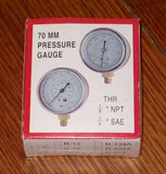 Replacement Red 70mm Pressure Gauge for R502, R22 - Part # R134G-500E