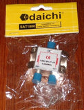 Dai-ichi 2Way F-Connector Type Coax Satellite Splitter - Part # SAT1800