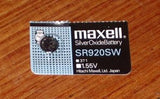 Silver Oxide 1.55Volt Watch Battery - Part # SR920SW