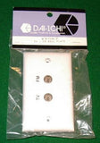 TV / FM Dual Coaxial Antenna Wallplate with PAL Sockest - Part No TVS67