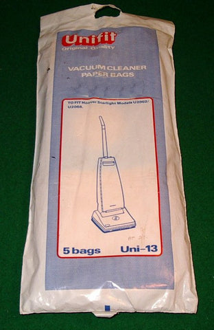 Hoover Starlight Vacuum Cleaner Bags - Part No. UNI13
