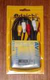 AV Lead - 3 X RCA Plugs to 3 X RCA Plugs 3.0metre - Part # VC60
